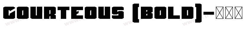 Courteous (Bold)字体转换